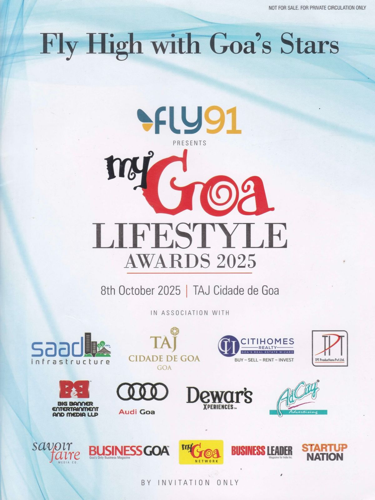 My Goa Lifestyle Awards 2025 - Official Event Poster